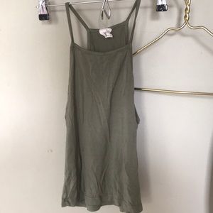 Forest green tank top